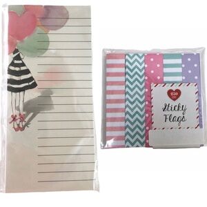 Valentine’s Balloon Girl Planner Accessories Stationery Set List Pad Page Flags